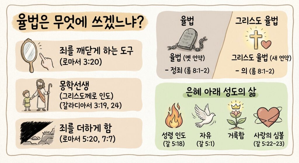 율법은 무엇에 쓰겠느냐? 죄와 은혜 사이에서 길을 찾는 신앙생활 1 율법은 무엇에쓰겠느냐